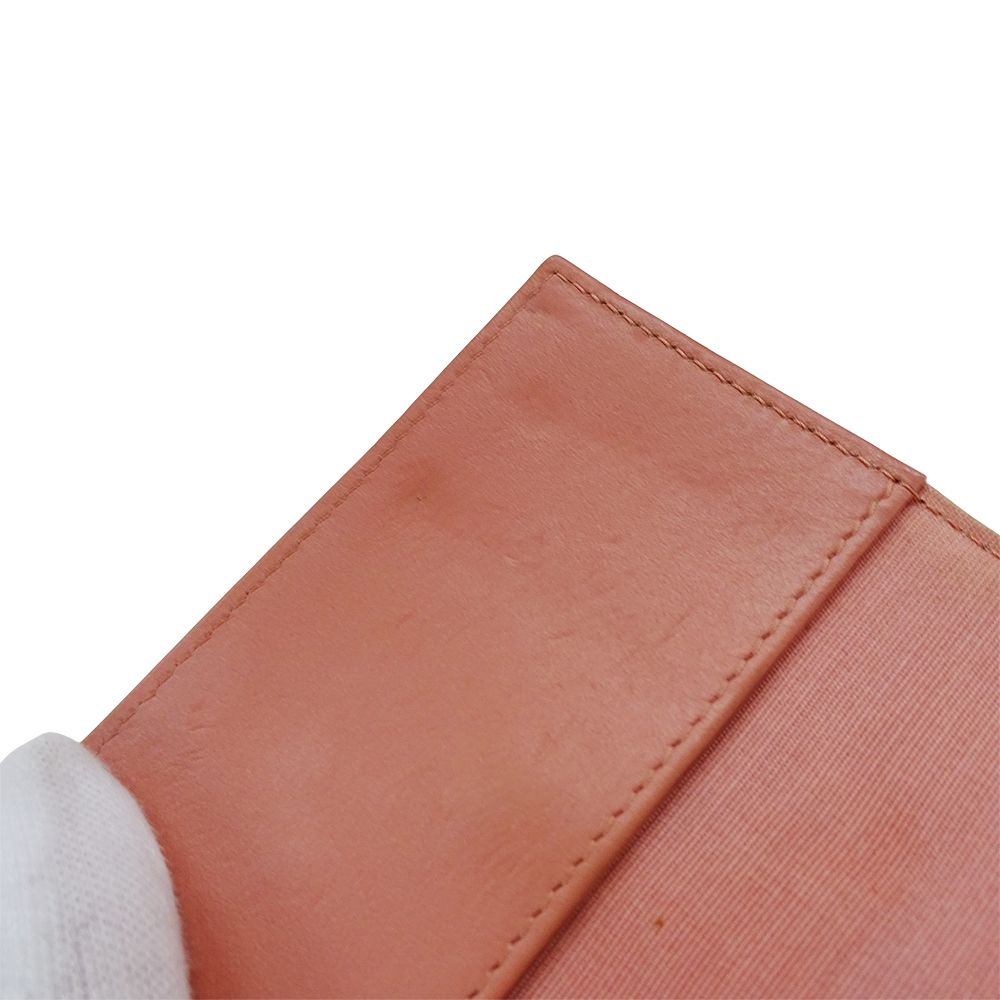 Chanel Key Case Caviar Leather 4 Rows Salmon Pink Silver CC Logo Key Holder — view 9
