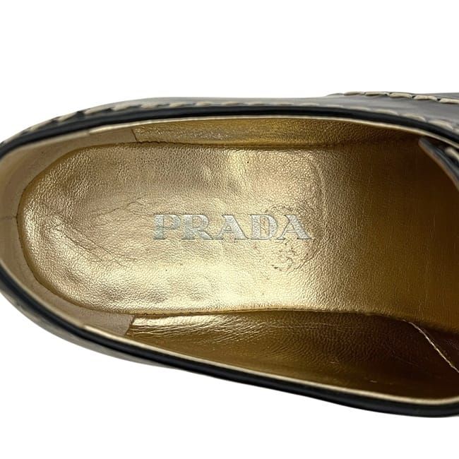 Prada Platform Espadrilles Black Shoes — view 9