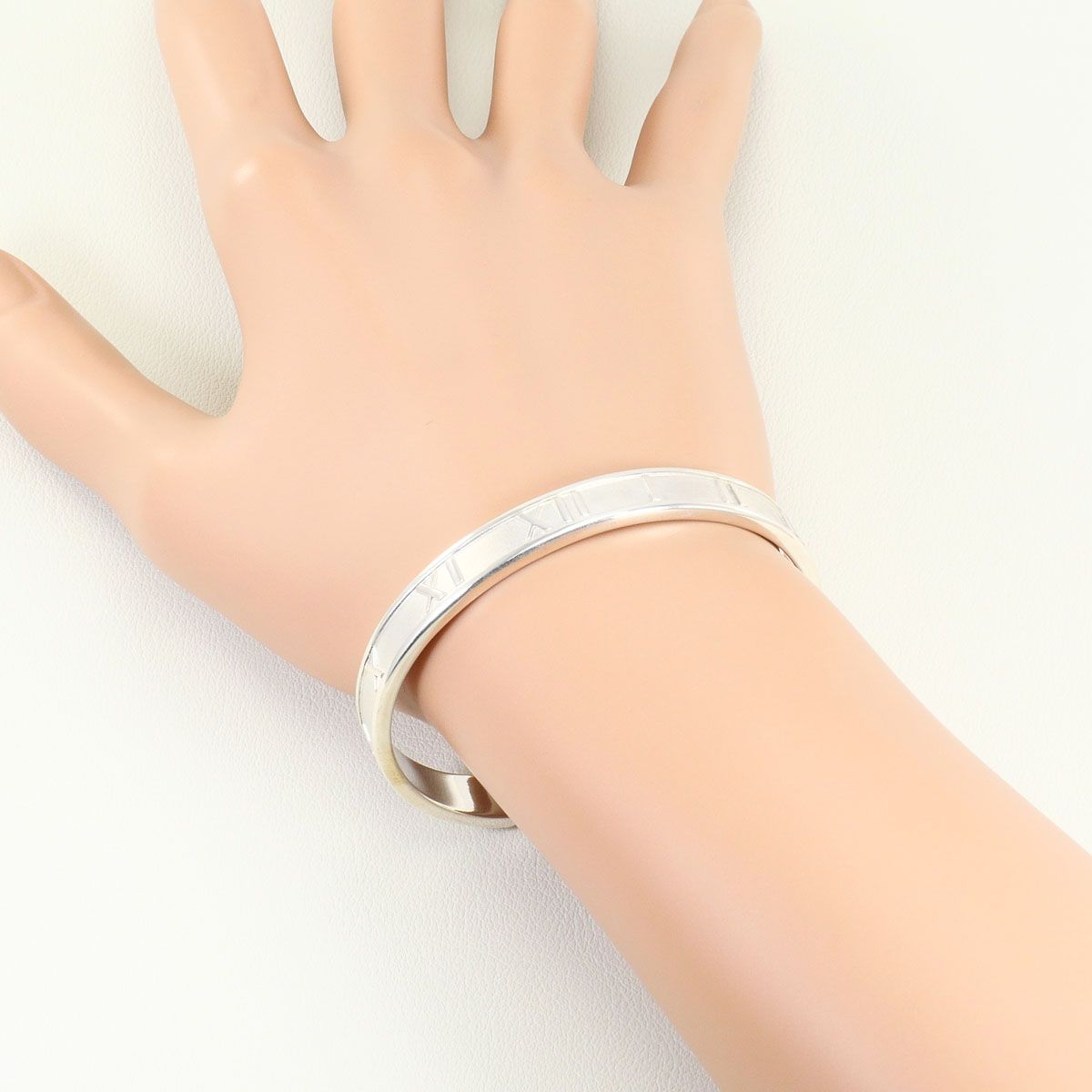 Tiffany & Co Atlas 925 Sterling Silver Bangle Bracelet — view 4