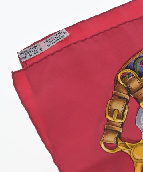 Hermes Bandana Scarf Red — view 5