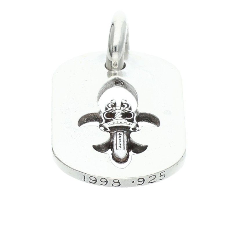 Chrome Hearts D Tag Sml Fle Dag Fudaga Dog Tag Small Necklace Top — view 5
