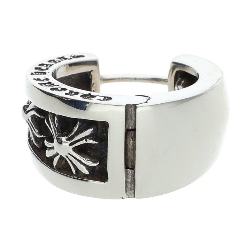 Chrome Hearts Narrow V-chx Chx Silver Earrings — view 5
