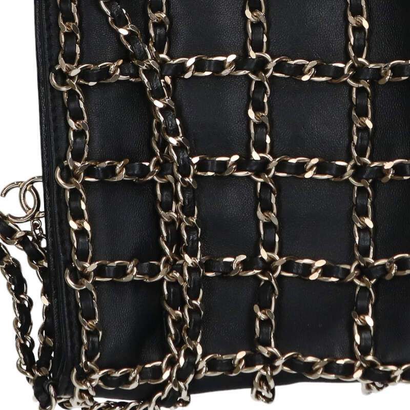 Chanel Cruise Collection Lambskin Chain Shoulder Bag — view 5