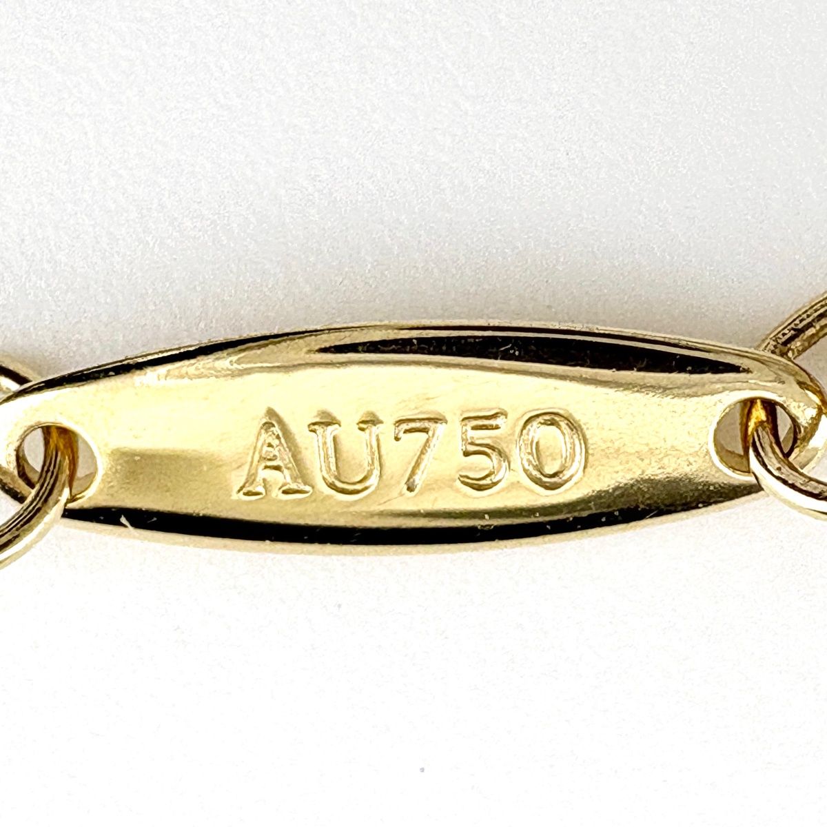 Tiffany & Co by the Yard Necklace YG Yellow Gold Pendant 750 Diamond — view 5