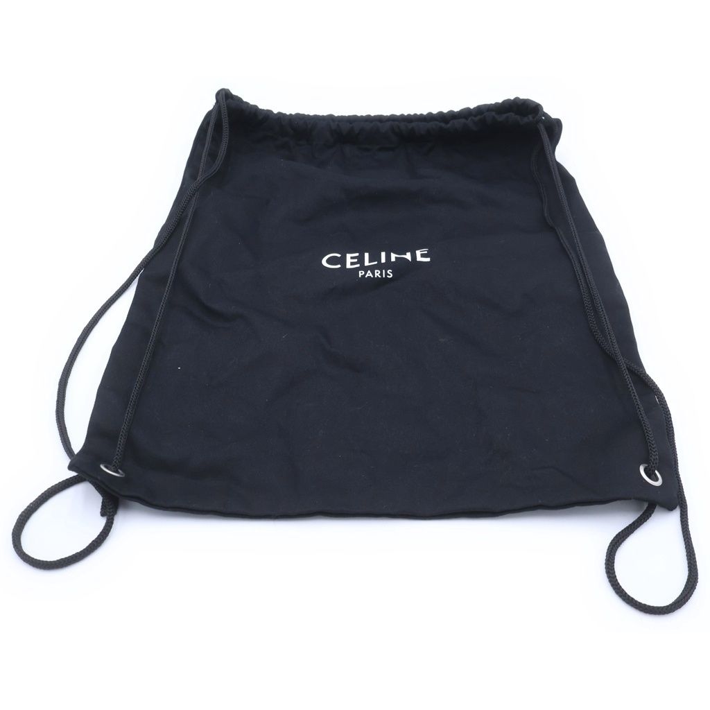 Celine Logo Embroidery Baseball Cap Black Hat — view 8