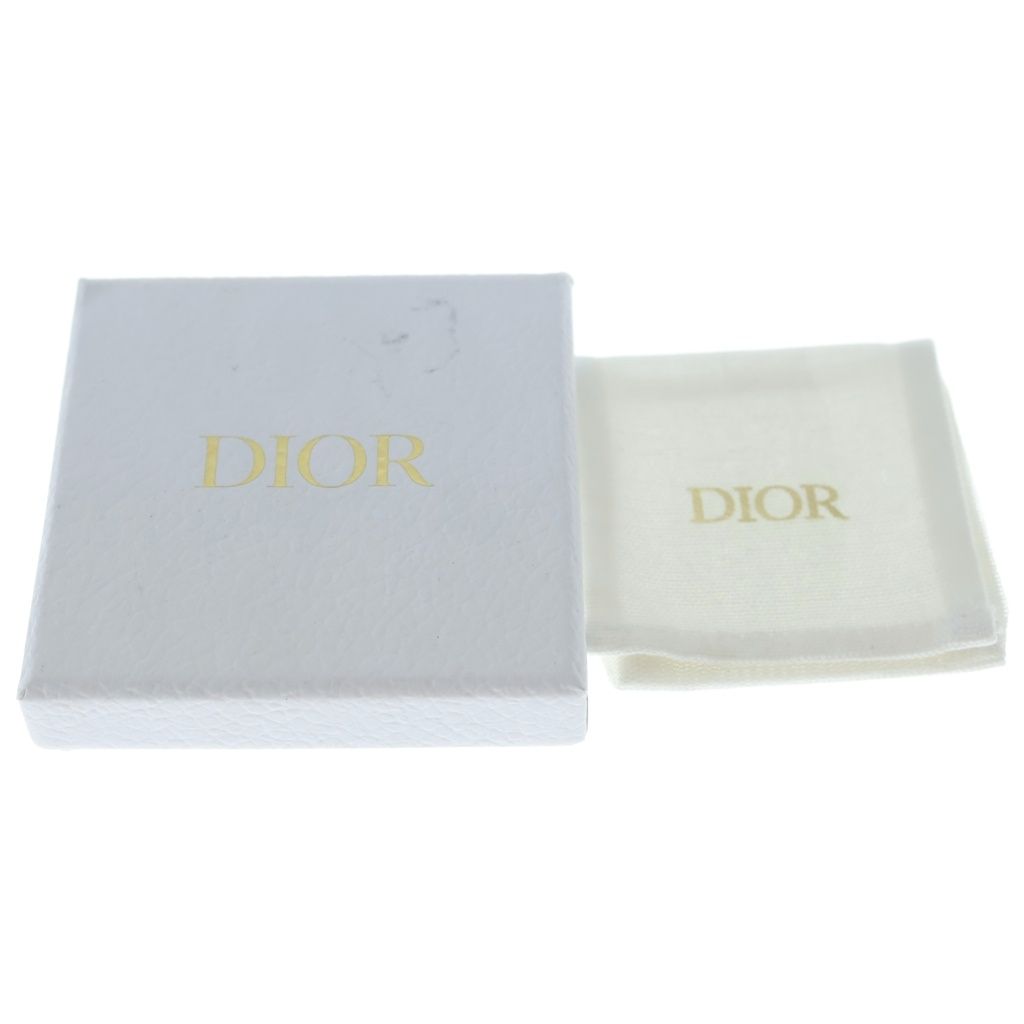Dior Logo Line Stone Earrings Silver — view 6