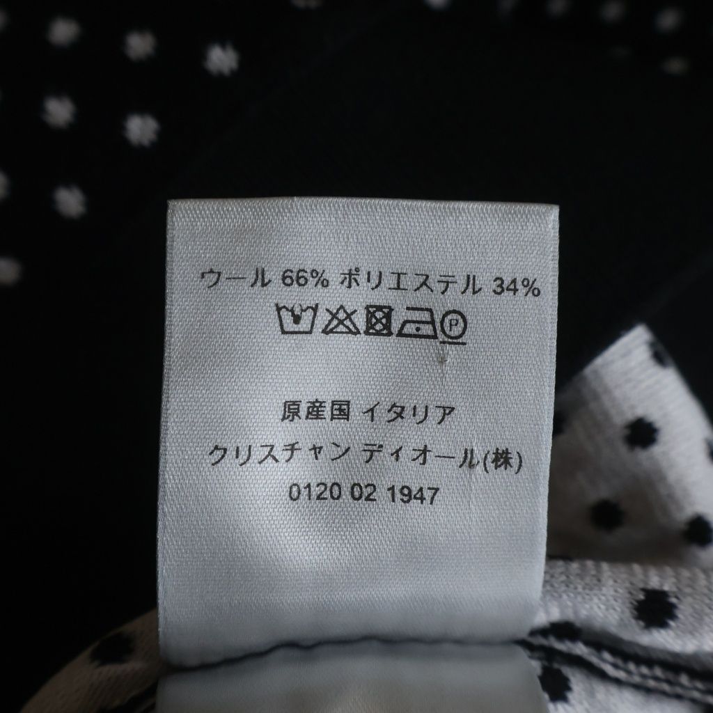 Dior Homme Newave New Wave Rib Logo Dot All Over Pattern Wool Short Sleeve Knit — view 8
