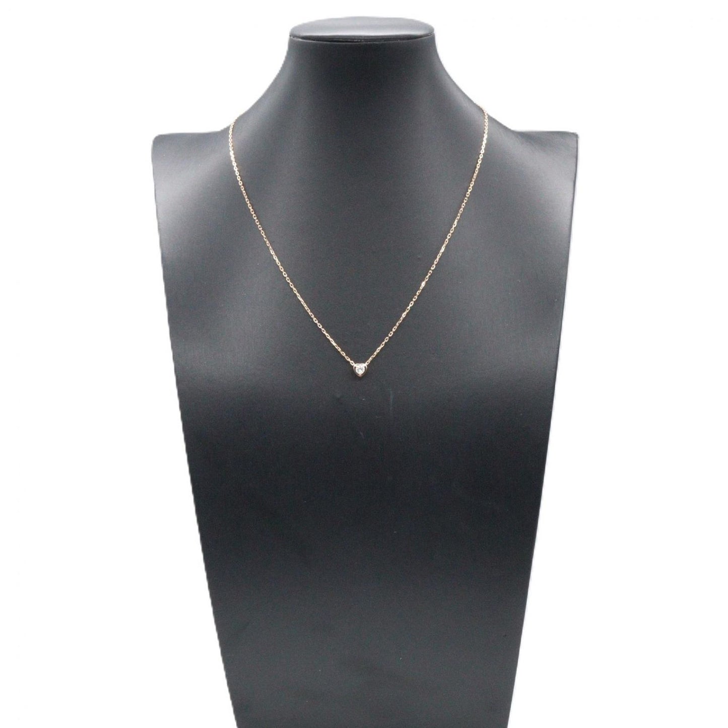 Cartier Necklace Damier Heart Diamond 38 41 cm 18k Pink Gold — view 6
