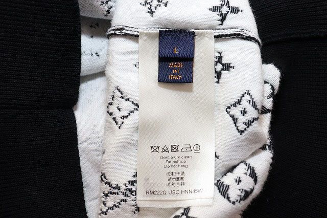 Louis Vuitton Monogram Gradient Hoodie L Uso Knit Pullover Black — view 8