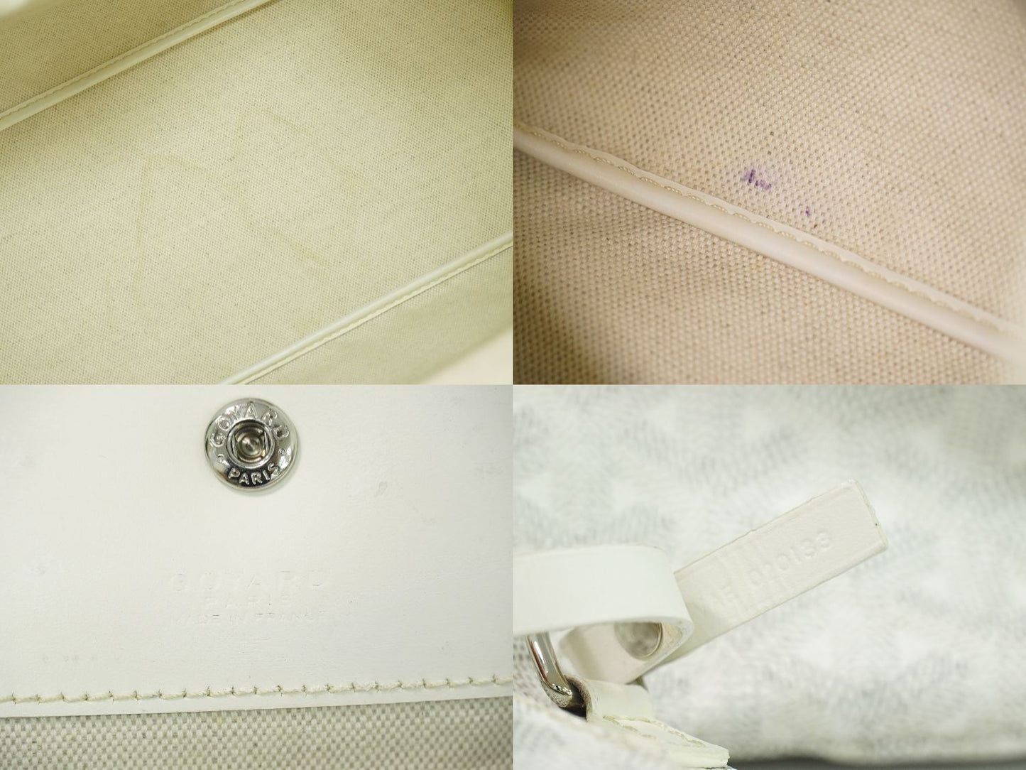 Goyard Saint Louis PM Tote White — view 9