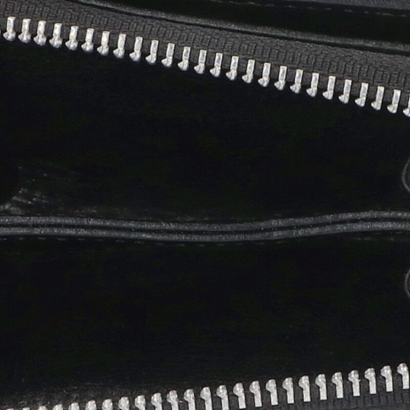 Chrome Hearts SQ Zip Bill Square Zip Round Zip Leather Wallet — view 3