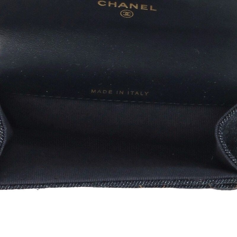 Chanel Classic Flat Denim Card Case — view 3