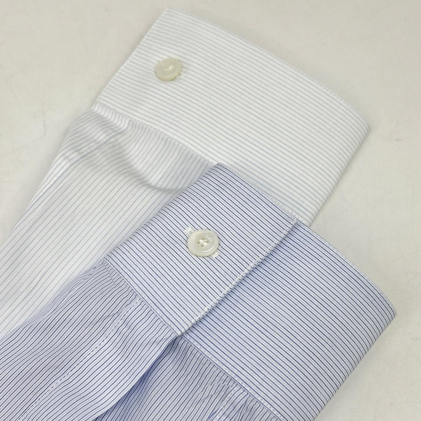 Dior Logo Embroidery Striped Sleeve Contrast Shirt 39 — view 8