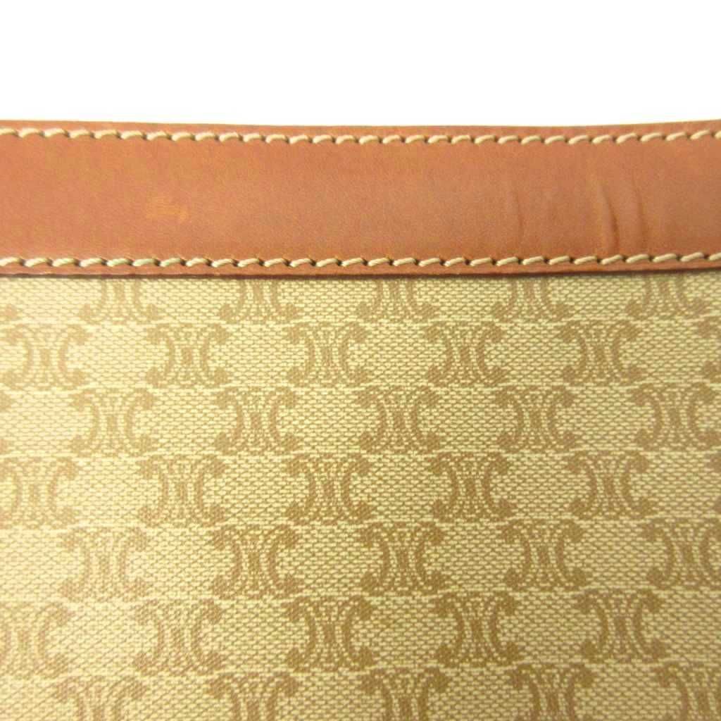 Celine Vintage Clutch Macadam All Over Pattern Patch Coating Beige — view 8