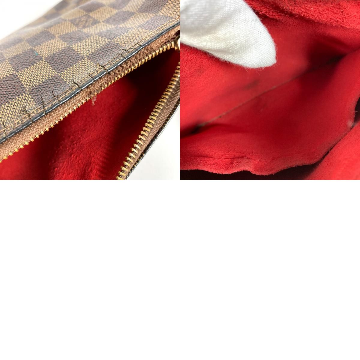 Louis Vuitton Shoulder Bag Ravello GM Damier Canvas Ebene Brown — view 9