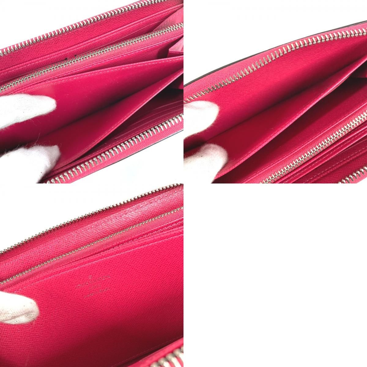 Louis Vuitton Wallet Zippy Epi Leather Rose Pondicherry Pink — view 9