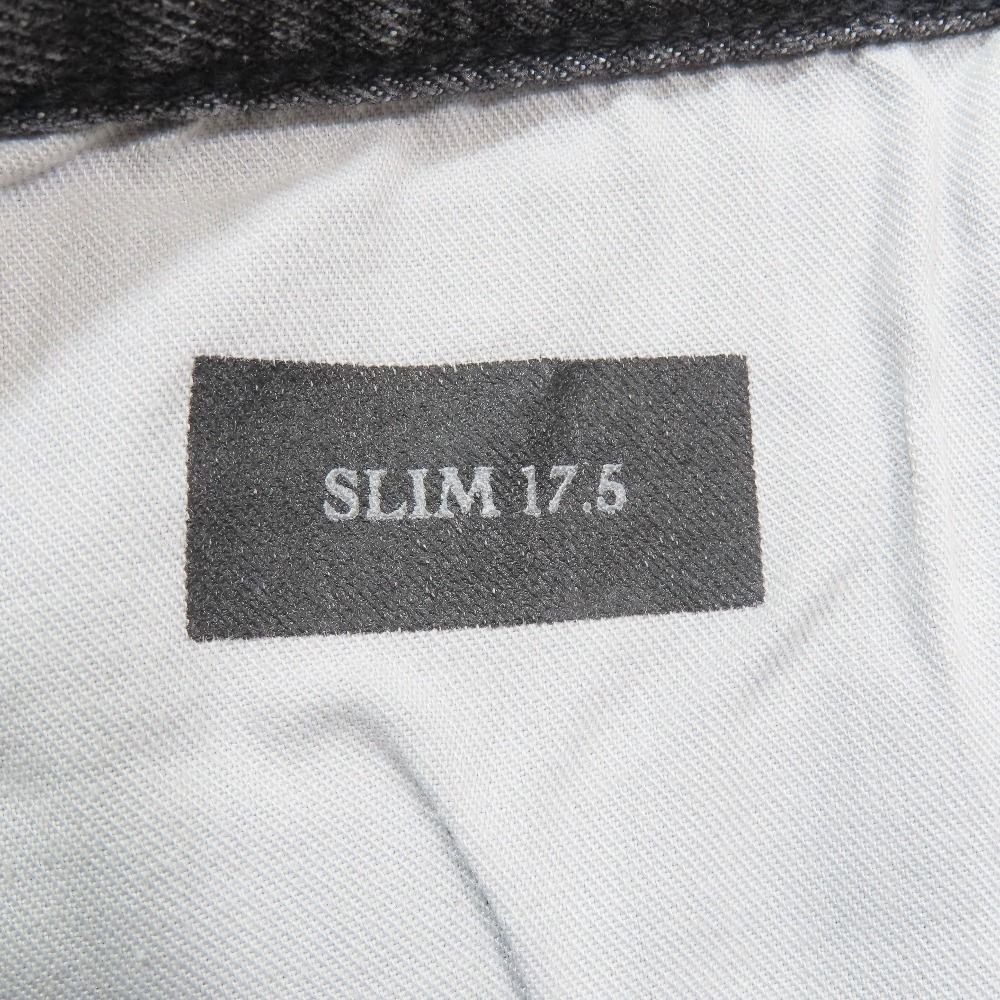 Dior Slim Fit 17.5 Denim Pants Jeans Button Fly Black — view 9