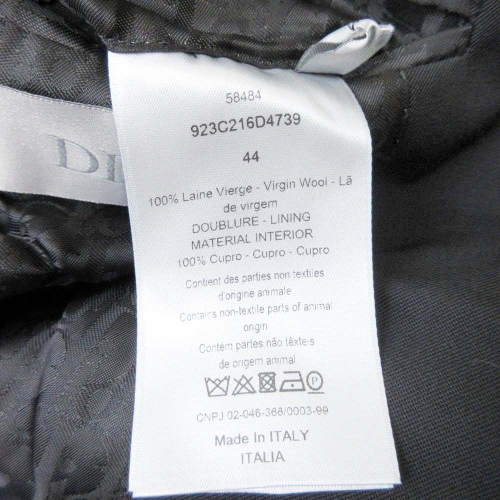 Dior Homme Oblique Lined Tailored Jacket Notch Lapel 2 Buttons Single Breasted — view 8