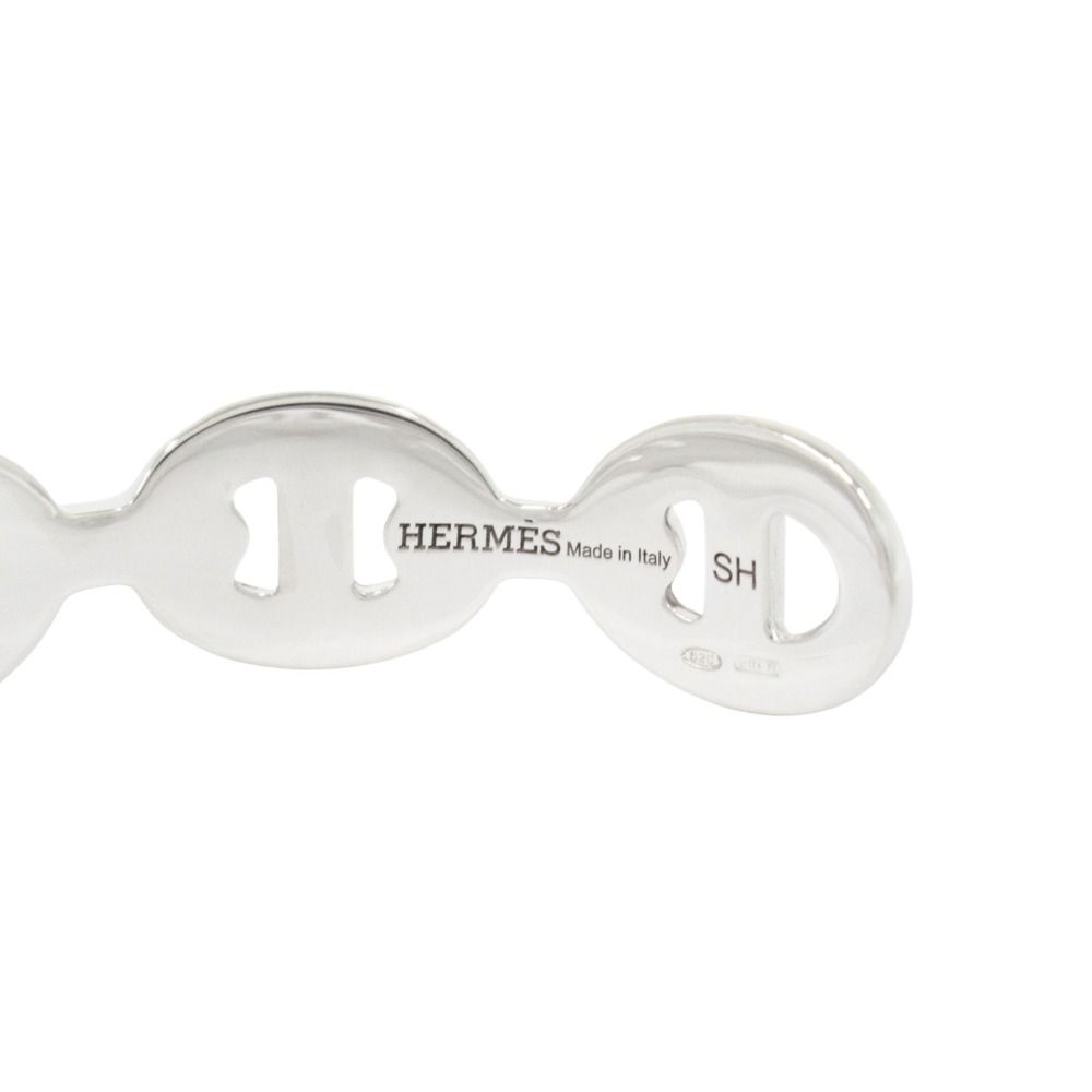 Hermes Chaine D'ancre Bangle Bracelet Silver — view 5