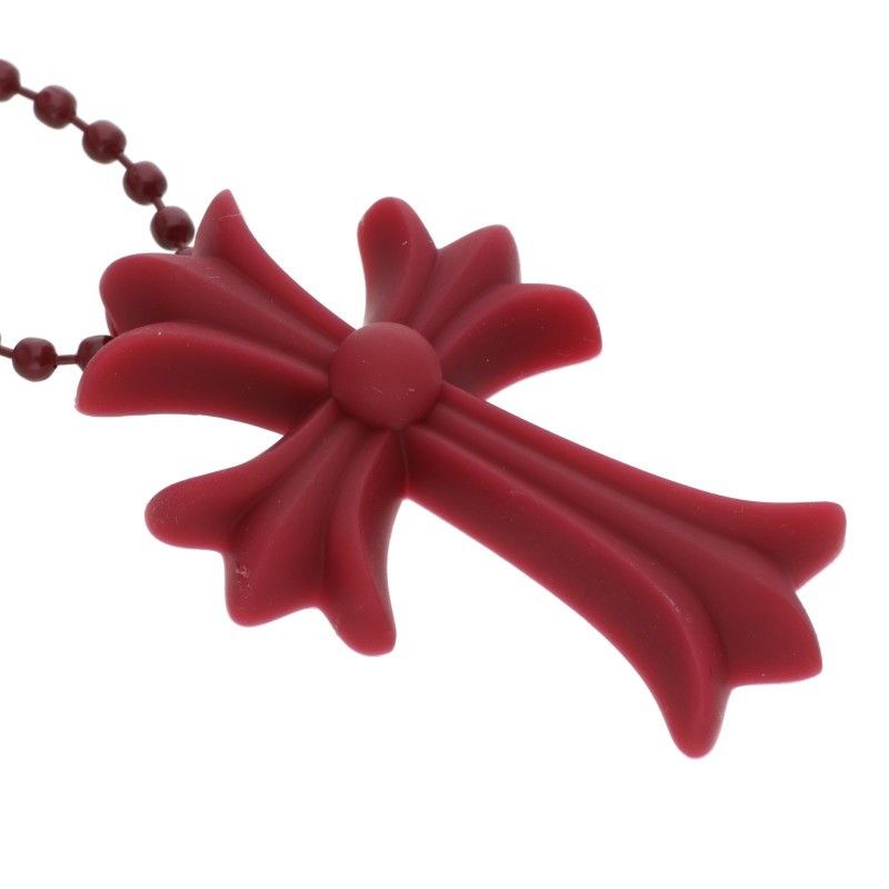 Chrome Hearts Rubber CH Crs Sml Small CH Cross Silicone Necklace — view 5