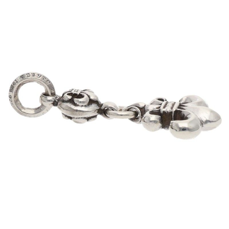 Chrome Hearts BS Fleur BS Charm Silver Necklace Top — view 5
