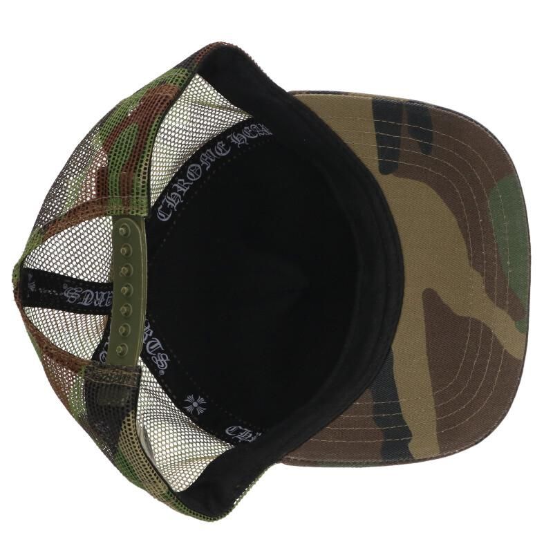 Chrome Hearts Trucker Cap CH Mesh Hat with Patch Cross Ball — view 3