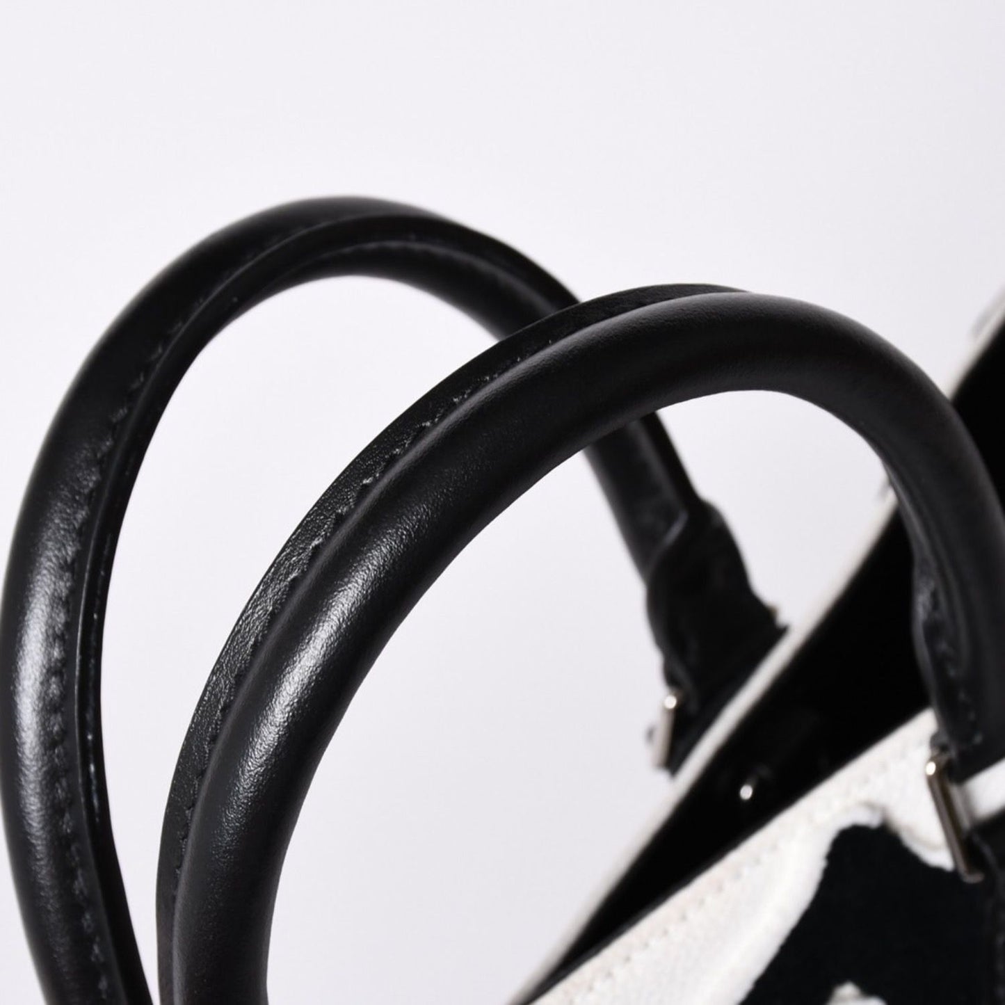 Louis Vuitton LV Xuf Cabas Tufted Monogram Tote Bag Black White — view 8