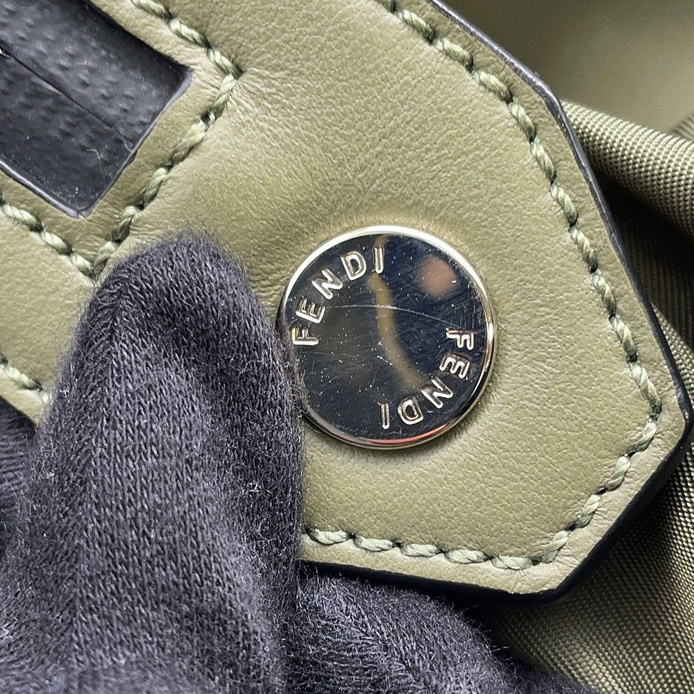 Fendi Backpack Nylon Leather Siu with Chair — view 9