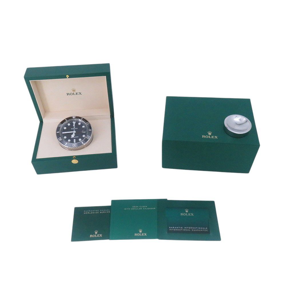 Rolex Submariner Date Desk Clock Table Black Dial — view 6