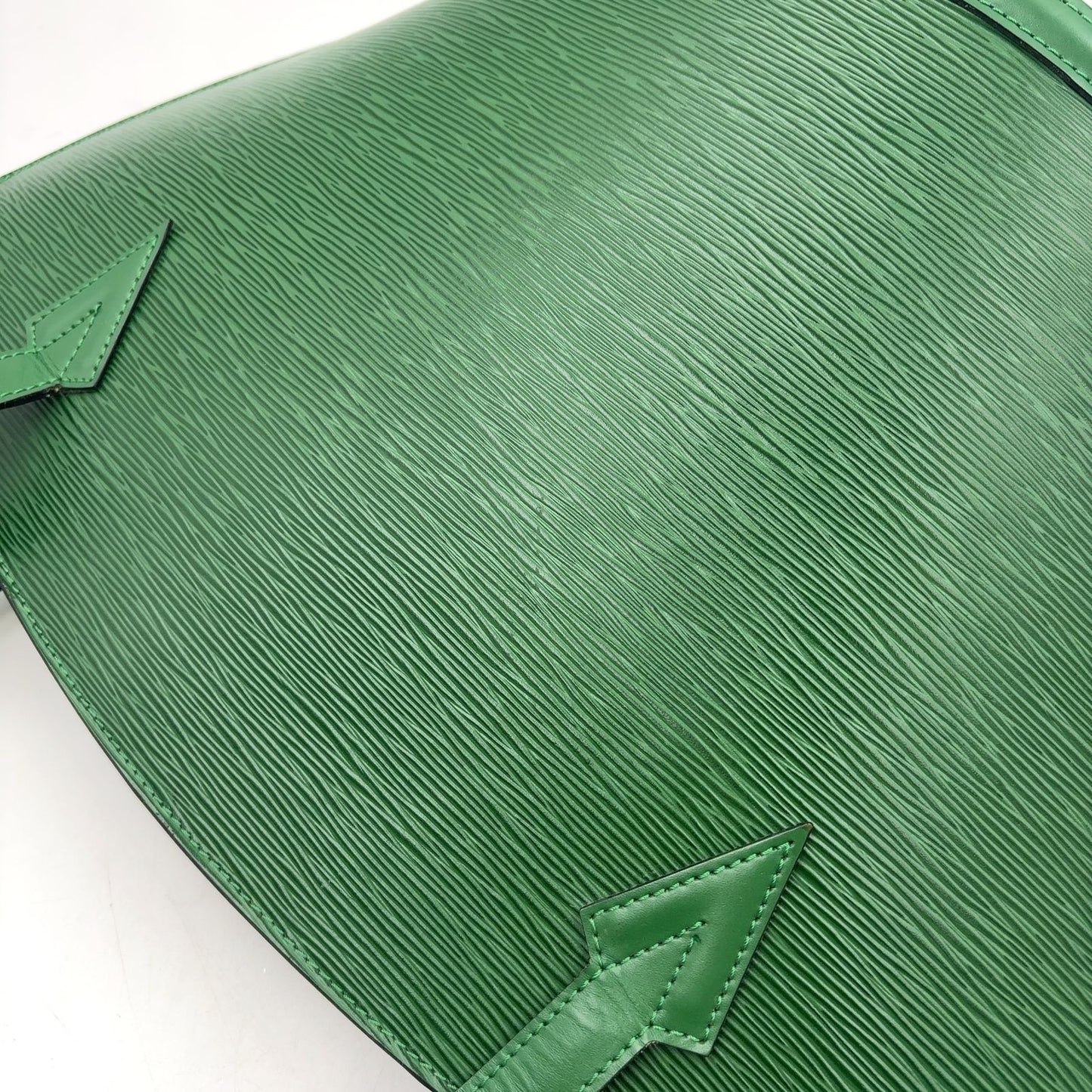 Louis Vuitton Sun Jack Shopping Epi Borneo Green Leather Shoulder Bag Gold — view 9