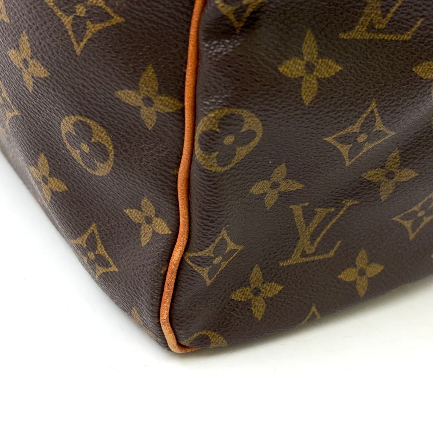Louis Vuitton Keepall 60 Monogram Leather Brown Boston Bag Gold — view 9