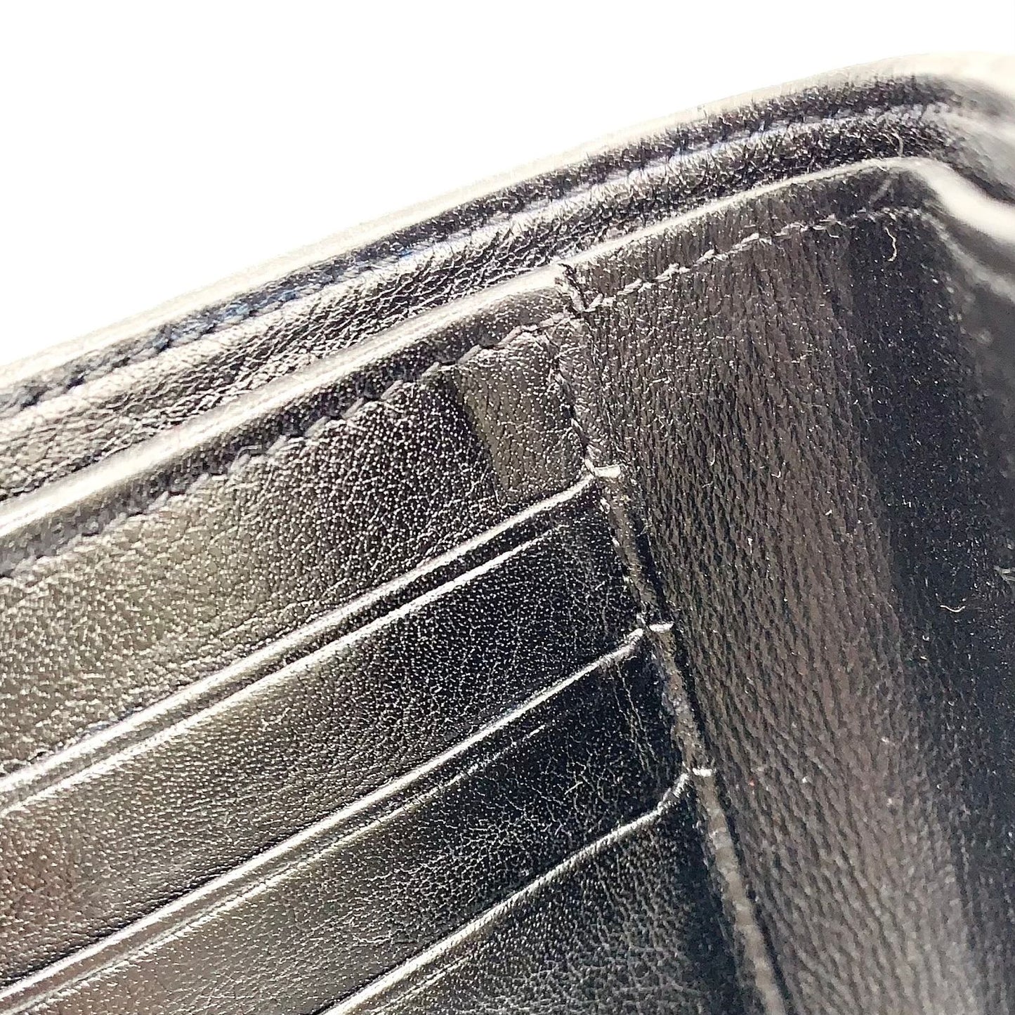 Loewe Vertical Wallet Small Trifold Leather Black Silver — view 9