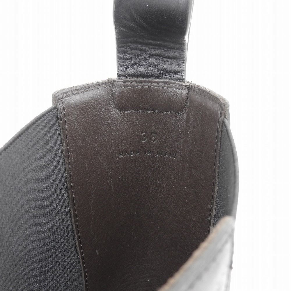 Bottega Veneta Tire Chelsea Boots Shoes Black Orange — view 6