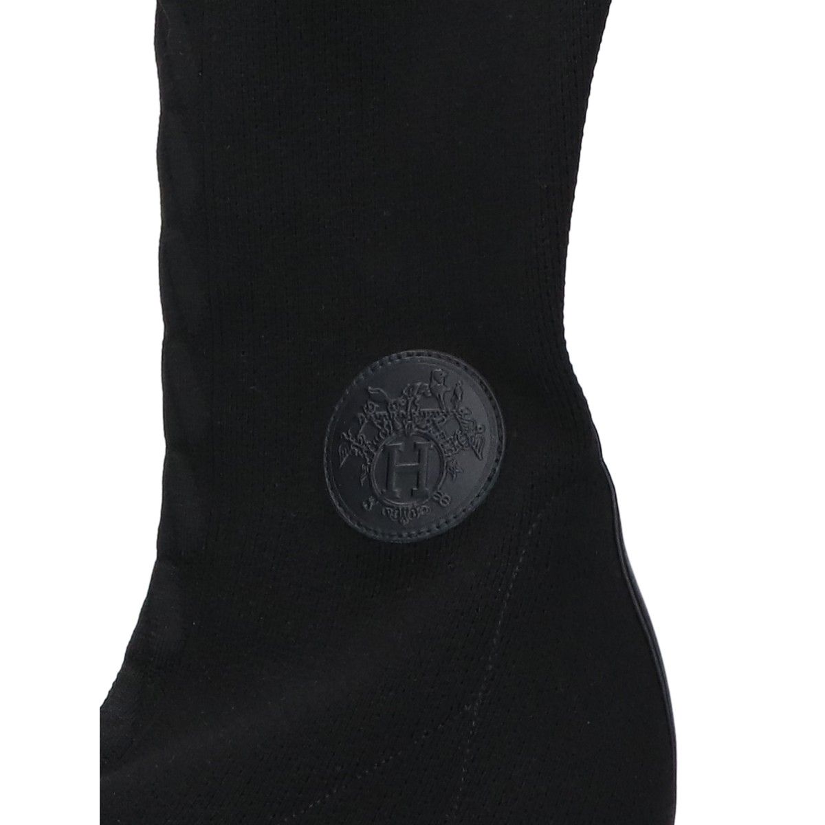 Hermes Fontaine 60 Ex Ribs Knit Fabric Long Boots — view 7