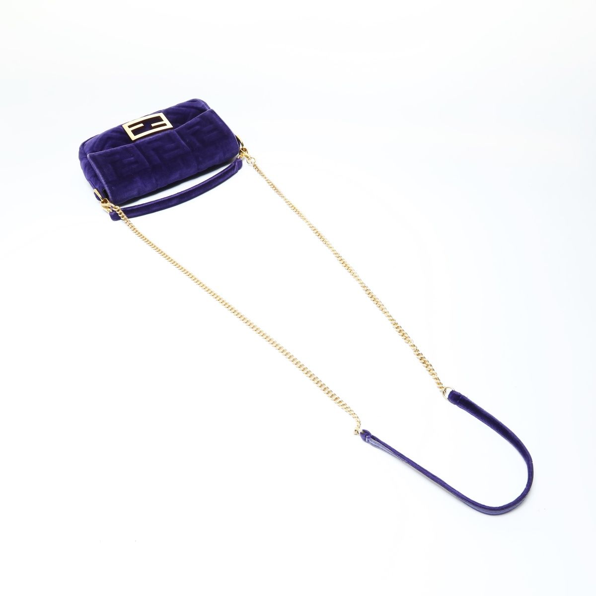 Fendi Shoulder Bag Zucca Velour Mamma Baguette — view 9