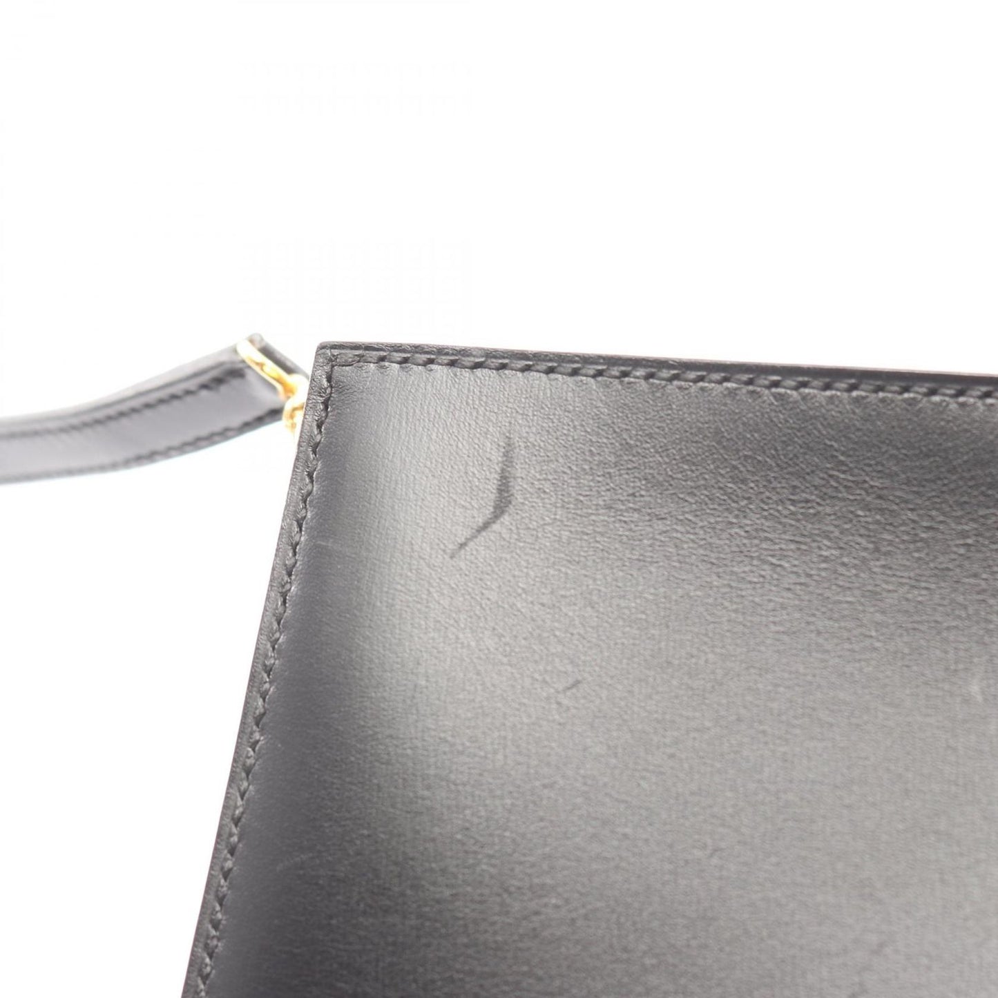 Hermes Shoulder Bag Vintage Black Calf — view 9