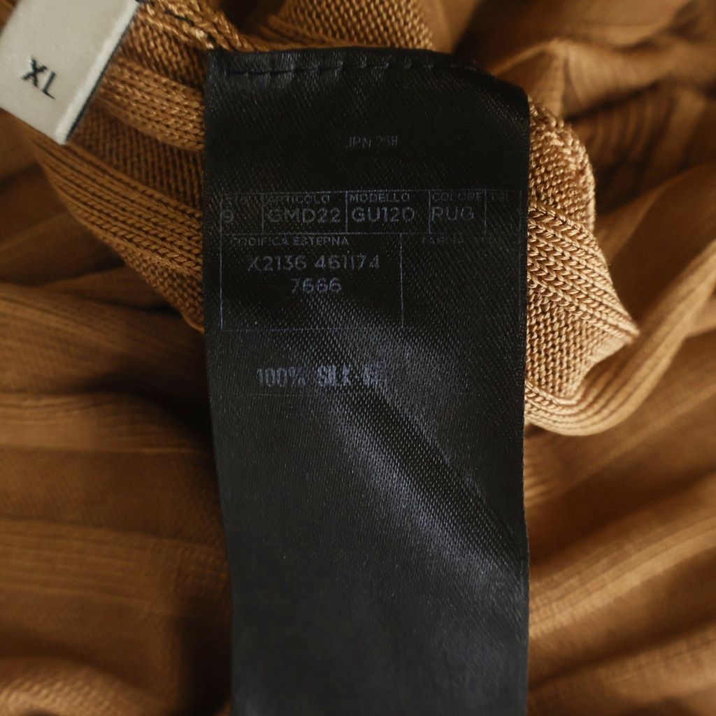 Gucci Turtleneck Long Sleeve Rib Knit Brown Sweater — view 8