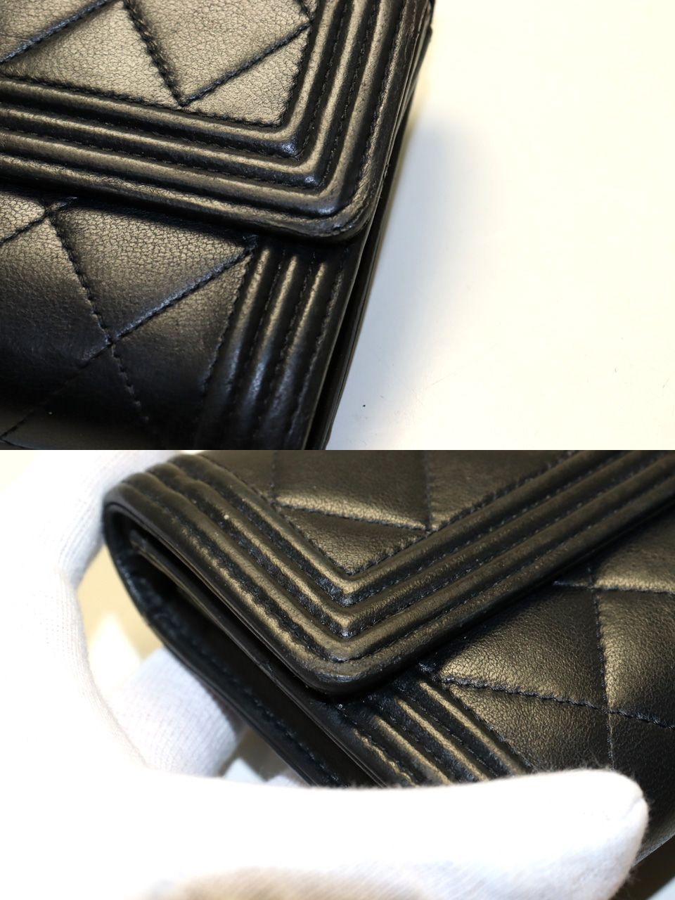 Chanel Body GD Leather Bifold Wallet — view 9