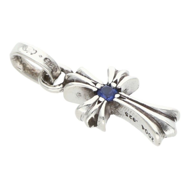Chrome Hearts Crs Baby Fat Sap Fat 1 Saffiano Charm Silver Necklace Top — view 5