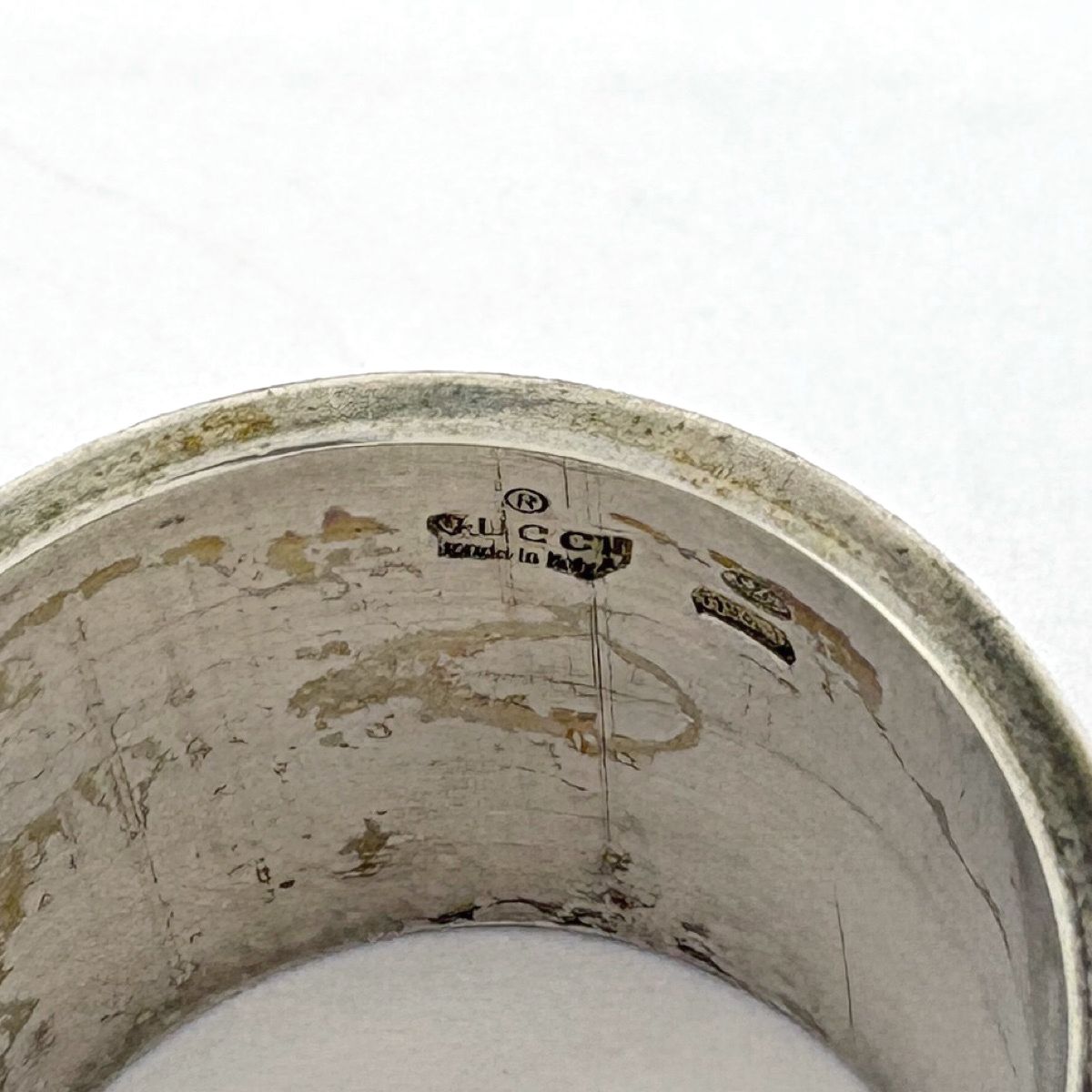 Gucci Wide Snake Band Ring 925 Sterling Silver — view 4