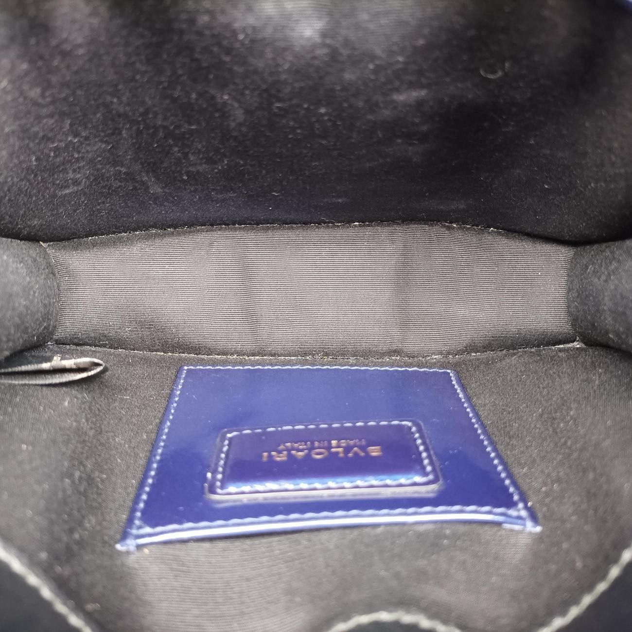 Bvlgari Serpenti Forever Blue Patent Messenger Bag — view 9