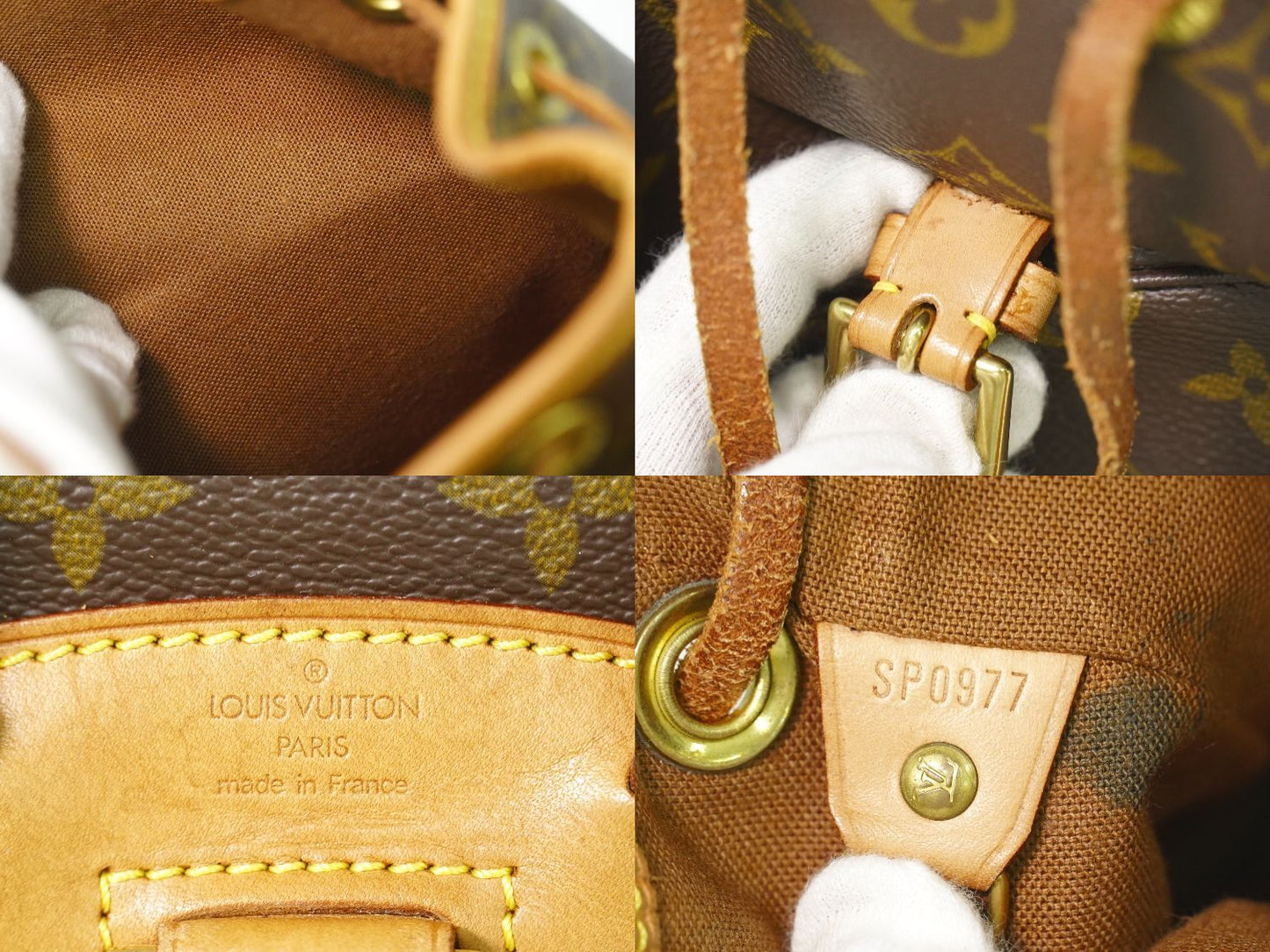 Louis Vuitton LV Mini Montsouris Monogram Backpack Brown — view 9