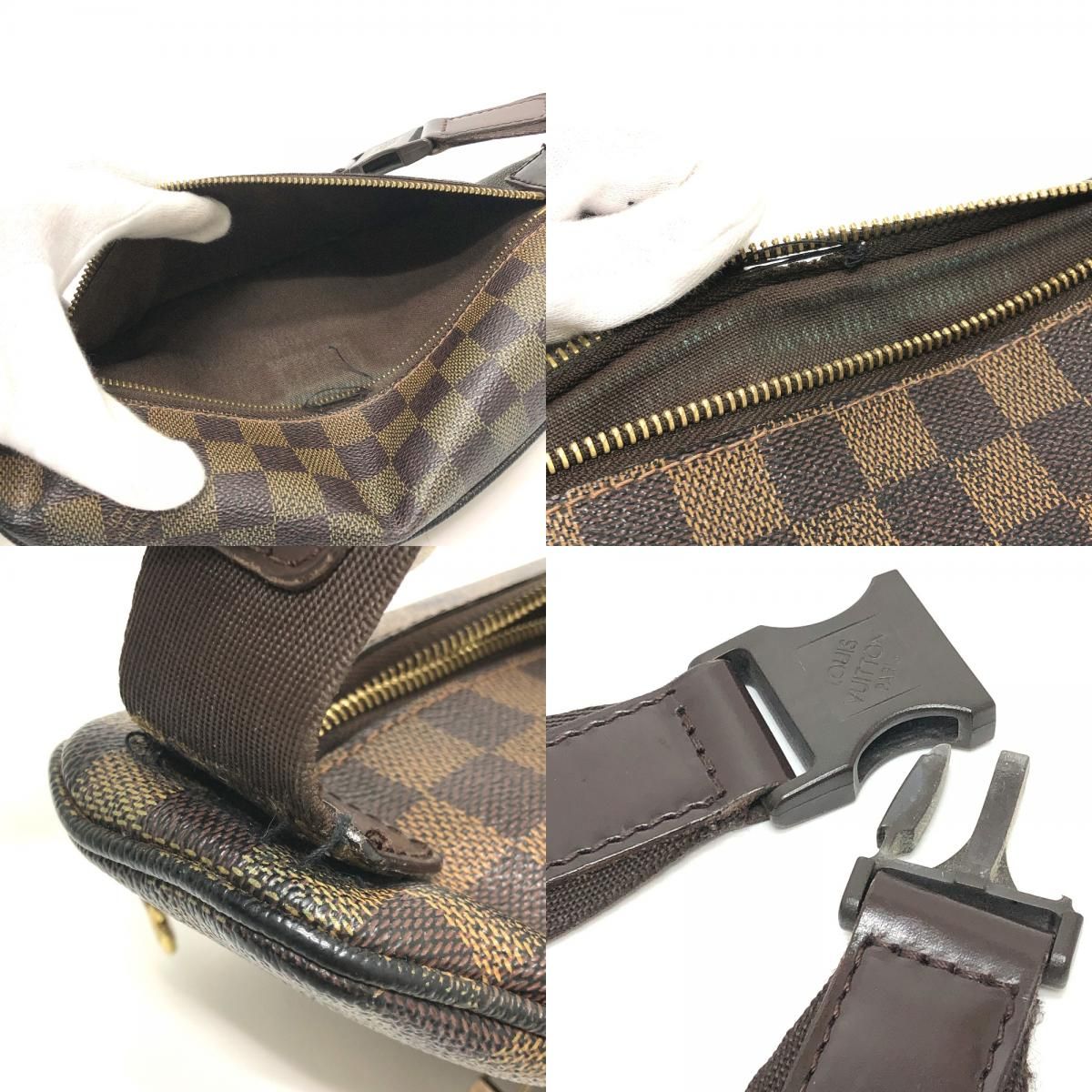 Louis Vuitton Waist Bag Melville Damier Canvas Ebene Brown — view 9