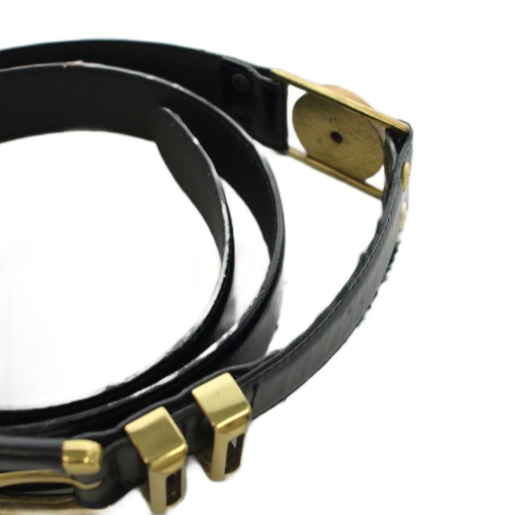 Versace Gianni Belt Medusa Logo Leather Black — view 7