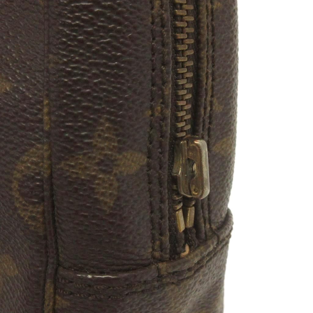 Louis Vuitton Tourtoilet Pouch Second Monogram Leather Brown — view 8