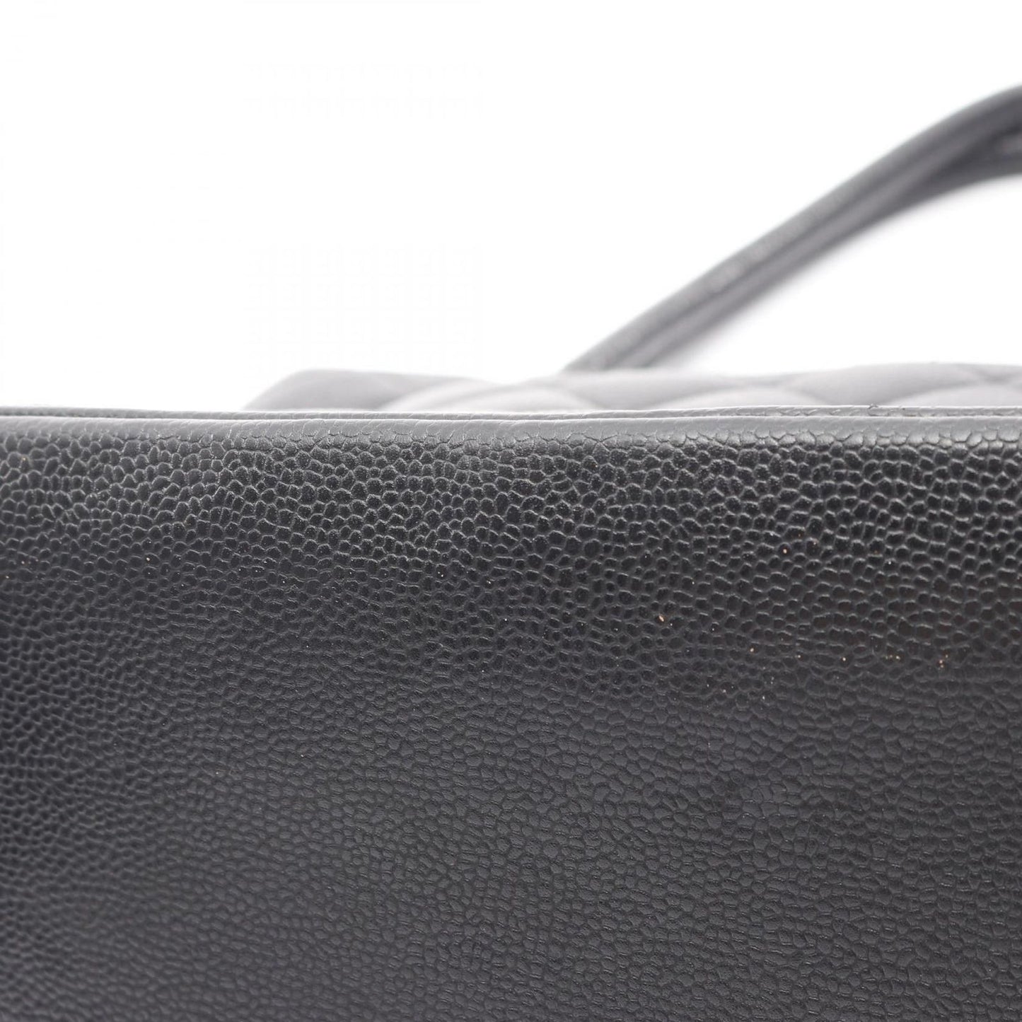 Chanel Tote Medallion Black Caviar Leather — view 9