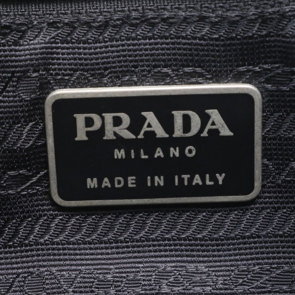 Prada Tessuto Nylon Triangle Logo Backpack Rnm — view 9