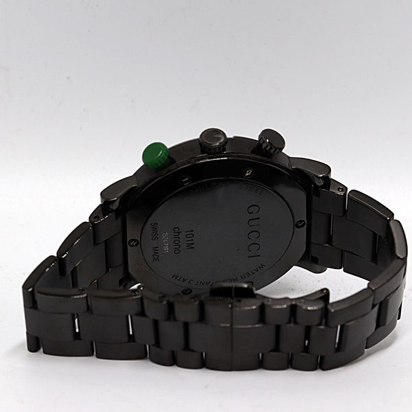 Gucci Quartz Black Dial Chronograph Sumoseco Watch Tam — view 4