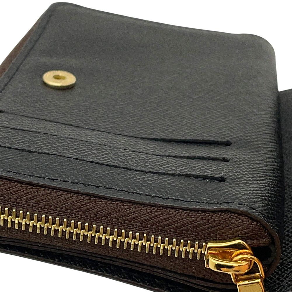 Louis Vuitton Bifold Wallet Monogram Reverse Portefeuille Lou Black — view 9