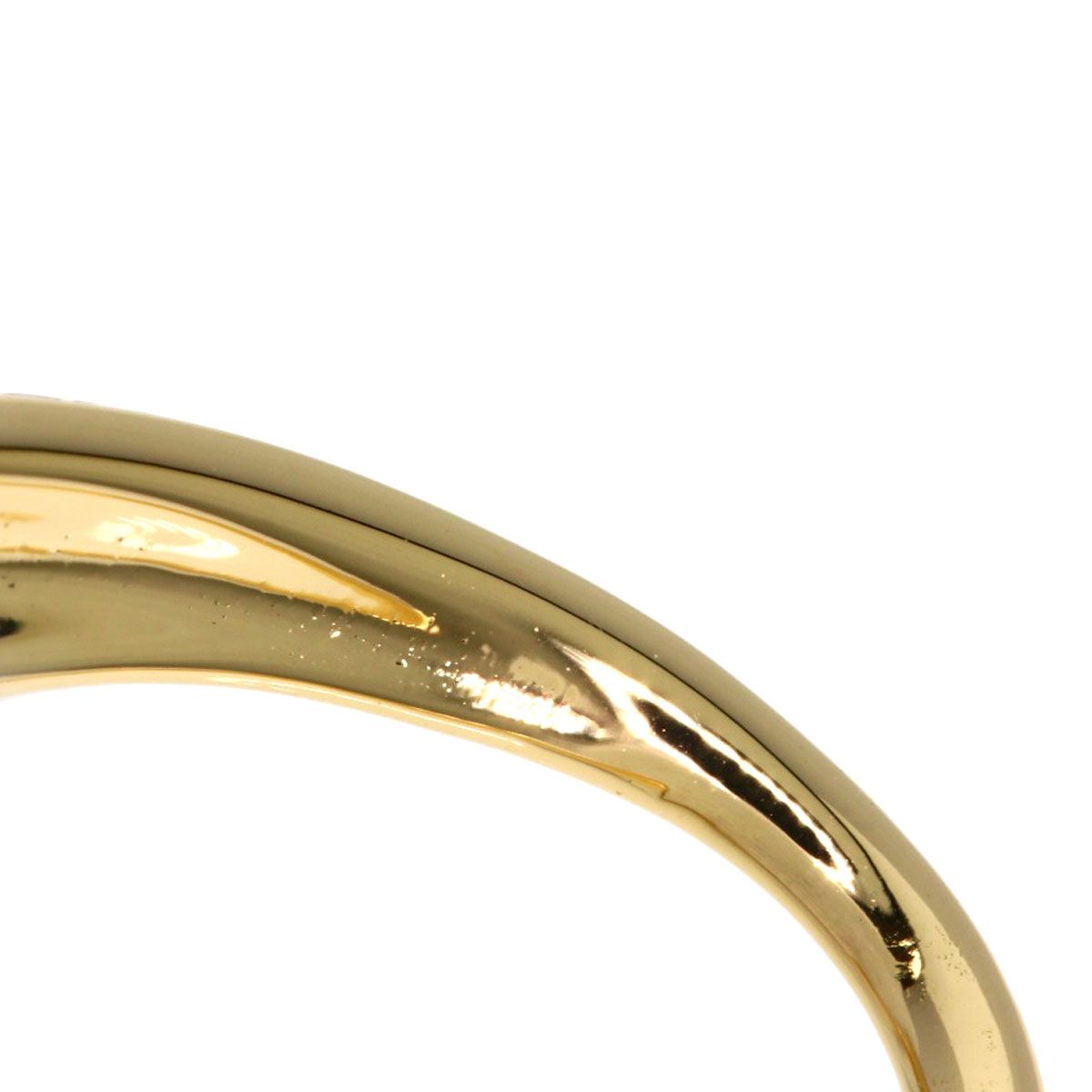 Tiffany & Co Open Heart Pendant Top 18k Yellow Gold — view 4